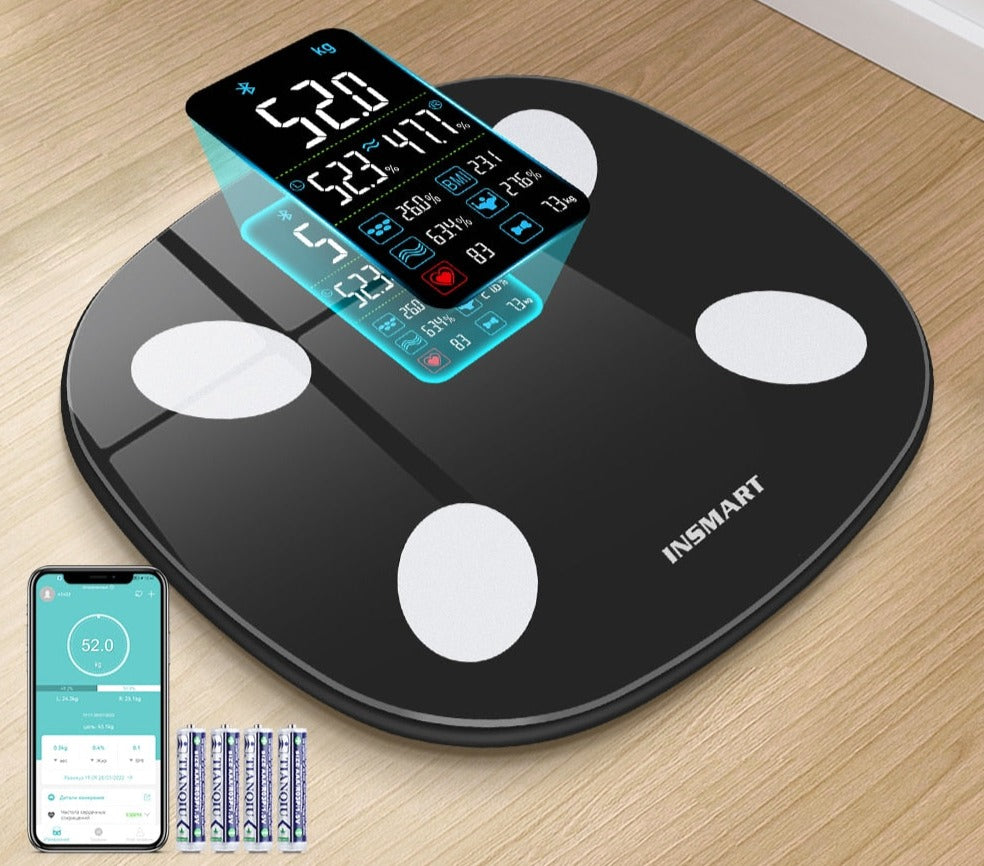 MCP Healthcare Intelligent Bluetooth Body Fat Weighing Analyzer